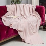Latuda Concept Kaymaz Koltuk Örtüsü Çift Taraflı Mikrofiber Şönil 175x215 cm Pudra – Kedi Köpek ve Çocuk Dostu - 175 x 215 cm