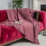 Latuda Concept Kaymaz Koltuk Örtüsü Çift Taraflı Mikrofiber Şönil 175x215 cm Rose – Kedi Köpek ve Çocuk Dostu - 175 x 215 cm
