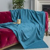 Latuda Concept Kaymaz Koltuk Örtüsü Çift Taraflı Mikrofiber Şönil 175x215 cm Turkuaz – Kedi Köpek ve Çocuk Dostu - 175 x 215 cm