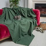 Latuda Concept Kaymaz Koltuk Örtüsü Çift Taraflı Mikrofiber Şönil 175x215 cm Yeşil – Kedi Köpek ve Çocuk Dostu - 175 x 215 cm