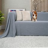 Latuda Concept Kaymaz Koltuk Örtüsü Çift Taraflı Mikrofiber Şönil 175x300 cm Gri – Kedi Köpek ve Çocuk Dostu - 175 x 300 cm - Gri - Mavi