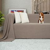 Latuda Concept Kaymaz Koltuk Örtüsü Çift Taraflı Mikrofiber Şönil 175x300 cm Kapuçino – Kedi Köpek ve Çocuk Dostu - 175 x 300 cm