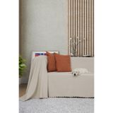 Latuda Concept Kaymaz Koltuk Örtüsü Çift Taraflı Mikrofiber Şönil 175x300 cm Kil – Kedi Köpek ve Çocuk Dostu