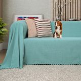 Latuda Concept Kaymaz Koltuk Örtüsü Çift Taraflı Mikrofiber Şönil 175x300 cm Su Yeşili – Kedi Köpek ve Çocuk Dostu - 175 x 300 cm