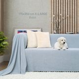 Latuda Concept Kaymaz Koltuk Örtüsü Çift Taraflı Mikrofiber Şönil 175X350 cm XLARGE- Bulut – Kedi Köpek ve Çocuk Dostu - 175 x 350 cm