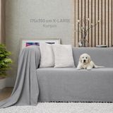 Latuda Concept Kaymaz Koltuk Örtüsü Çift Taraflı Mikrofiber Şönil 175X350 cm XLARGE- Kurşun – Kedi Köpek ve Çocuk Dostu - 175 x 350 cm - Gri