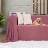 Latuda Concept Kaymaz Koltuk Örtüsü Çift Taraflı Mikrofiber Şönil 175X350 cm XLARGE- Rose – Kedi Köpek ve Çocuk Dostu - 175 x 350 cm