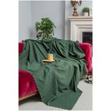 Latuda Concept Koltuk Örtüsü | Çekyat Örtüsü | Koltuk Şalı 175x215 Mikrofiber Şönil Çift Taraflı Kaymaz | Yeşil