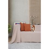 Latuda Concept Koltuk Örtüsü | Çekyat Örtüsü | Koltuk Şalı 175x300 Mikrofiber Şönil Çift Taraflı Kaymaz | Camel