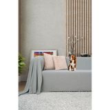 Latuda Concept Koltuk Örtüsü | Çekyat Örtüsü | Koltuk Şalı 175x300 Mikrofiber Şönil Çift Taraflı Kaymaz | Taş