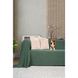 Latuda Concept Koltuk Örtüsü | Çekyat Örtüsü | Koltuk Şalı 175x300 Mikrofiber Şönil Çift Taraflı Kaymaz | Yeşil