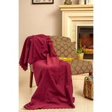 Latuda Concept Mikrofiber Şönil Tek kişilik Koltuk Örtüsü Berjer Çift Taraflı 110x175 cm ( 2Adet )Bordo