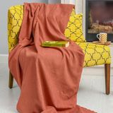 Latuda Concept Tekli Koltuk Örtüsü 110x175 (2 Adet) Berjer Çift Taraflı Kaymaz Şönil , Kiremit - 110 x 175 cm