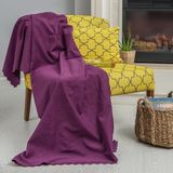 Latuda Concept Tekli Koltuk Örtüsü 110x175 (2 Adet) Berjer Çift Taraflı Kaymaz Şönil , Mürdüm - 110 x 175 cm