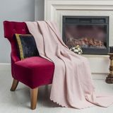 Latuda Concept Tekli Koltuk Örtüsü 110x175 (2 Adet) Berjer Çift Taraflı Kaymaz Şönil , Pudra - 110 x 175 cm