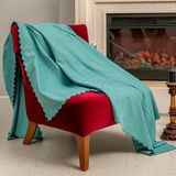Latuda Concept Tekli Koltuk Örtüsü 110x175 (2 Adet) Berjer Çift Taraflı Kaymaz Şönil , Su Yeşili - 110 x 175 cm