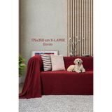 Latuda Home Kaymaz Koltuk Örtüsü Çift Taraflı Mikrofiber Şönil 175x350 cm XL- Bordo – Kedi Köpek ve Çocuk Dostu