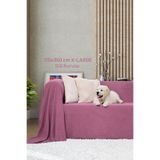 Latuda Home Kaymaz Koltuk Örtüsü Çift Taraflı Mikrofiber Şönil 175x350 cm XL- Gül Kurusu – Kedi Köpek ve Çocuk D
