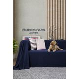 Latuda Home Kaymaz Koltuk Örtüsü Çift Taraflı Mikrofiber Şönil 175x350 cm XL- Lacivert – Kedi Köpek ve Çocuk Dos
