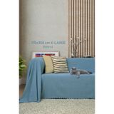 Latuda Home Kaymaz Koltuk Örtüsü Çift Taraflı Mikrofiber Şönil 175x350 cm XL- Petrol – Kedi Köpek ve Çocuk Dostu