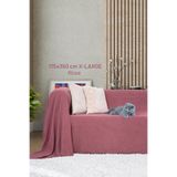 Latuda Home Kaymaz Koltuk Örtüsü Çift Taraflı Mikrofiber Şönil 175x350 cm XL- Rose – Kedi Köpek ve Çocuk Dostu