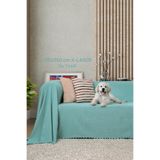 Latuda Home Kaymaz Koltuk Örtüsü Çift Taraflı Mikrofiber Şönil 175x350 cm XL- Su Yeşili – Kedi Köpek ve Çocuk Do