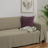 Latuda Home Mikrofiber Şönil Fitilli Minimalist Koltuk Örtüsü -175X300 cm Large, Çift Taraflı - 100 x 100 cm - Çok Renkli