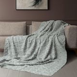 Latuda Home Ponela Koltuk Örtüsü Kaymaz Bohem Punch Kabartmalı 3 Boyutlu 175X215 cm ( Medium ) Kaymaz, A.gri - 175 x 215 cm - Açık Gri