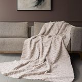 Latuda Home Ponela Koltuk Örtüsü Kaymaz Bohem Punch Kabartmalı 3 Boyutlu 175X215 cm ( Medium ) Kaymaz, Camel - 175 x 215 cm