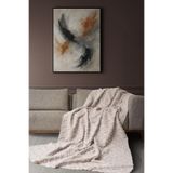 Latuda Home Ponela Koltuk Örtüsü Kaymaz Bohem Punch Kabartmalı 3 Boyutlu 175x215 cm ( Medium ) Kaymaz, Camel