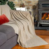 Latuda Home Premium Koltuk Örtüsü 110x175 cm (2 Adet) Berjer Gramajlı Jakarlı Şönil Bej | Kanepe Örtüsü | Kaymaz