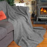 Latuda Home Premium Koltuk Örtüsü 110x175 cm (2 Adet) Berjer Gramajlı Jakarlı Şönil Kurşun | Kanepe Örtüsü | Kaymaz