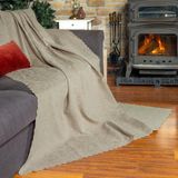 Latuda Home Premium Koltuk Örtüsü 175x215 Gramajlı Jakarlı Şönil Camel | Kanepe Örtüsü | Kaymaz - 175 x 215 cm