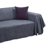 Latuda Home Premium Koltuk Örtüsü 175x300 LARGE Gramajlı Jakarlı Şönil Gri-Mavi | Kanepe Örtüsü | Kaymaz