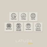 Latuda Home Premium Koltuk Örtüsü 175x300 LARGE Gramajlı Jakarlı Şönil Gül Kurusu | Kanepe Örtüsü | Kaymaz - 175 x 300 cm