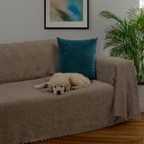 Latuda Home Premium Koltuk Örtüsü 175x300 LARGE Gramajlı Jakarlı Şönil Kahve | Kanepe Örtüsü | Kaymaz - 175 x 300 cm