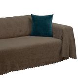 Latuda Home Premium Koltuk Örtüsü 175x300 LARGE Gramajlı Jakarlı Şönil Kahve | Kanepe Örtüsü | Kaymaz