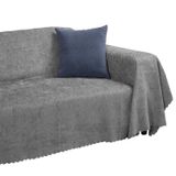 Latuda Home Premium Koltuk Örtüsü 175x300 LARGE Gramajlı Jakarlı Şönil Kurşun | Kanepe Örtüsü | Kaymaz