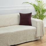 Latuda Home Premium Koltuk Örtüsü 175x350 XLARGE Gramajlı Jakarlı Şönil Krem | Kanepe Örtüsü | Kaymaz - 175 x 350 cm