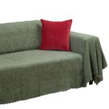 Latuda Home Premium Koltuk Örtüsü 175x350 XLARGE Gramajlı Jakarlı Şönil Sage Yeşili | Kanepe Örtüsü | Kaymaz