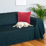 Latuda Home Premium Koltuk Örtüsü 175x350 XLARGE Gramajlı Jakarlı Şönil Zümrüt| Kanepe Örtüsü | Kaymaz - 175 x 350 cm