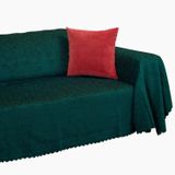 Latuda Home Premium Koltuk Örtüsü 175x350 XLARGE Gramajlı Jakarlı Şönil Zümrüt| Kanepe Örtüsü | Kaymaz