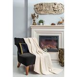 Latuda Home Tek Kişilik Koltuk Örtüsü Berjer Örtüsü Koltuk Şalı 2 Adet 110x175 cm Ekru