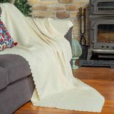 Latuda Home Zenit Koltuk Örtüsü 110x175 (2 Adet) Berjer Dekoratif Jakarlı Şönil | Kanepe Örtüsü | Kaymaz , Ekru - 110 x 175 cm