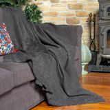 Latuda Home Zenit Koltuk Örtüsü 110x175 (2 Adet) Berjer Dekoratif Jakarlı Şönil | Kanepe Örtüsü | Kaymaz , Gri - 110 x 175 cm
