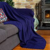 Latuda Home Zenit Koltuk Örtüsü 110x175 (2 Adet) Berjer Dekoratif Jakarlı Şönil | Kanepe Örtüsü | Kaymaz , Lacivert - 110 x 175 cm