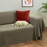 Latuda Home Zenit Koltuk Örtüsü 175x300 LARGE Dekoratif Jakarlı Şönil | Kanepe Örtüsü | Kaymaz , Kapuçino - 175 x 300 cm - Cappuccino