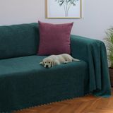 Latuda Home Zenit Koltuk Örtüsü 175x300 LARGE Dekoratif Jakarlı Şönil | Kanepe Örtüsü | Kaymaz , Zümrüt - 175 x 300 cm