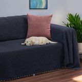 Latuda Home Zenit Koltuk Örtüsü 175x350 XLARGE Dekoratif Jakarlı Şönil | Kanepe Örtüsü | Kaymaz , Antrasit - 175 x 350 cm