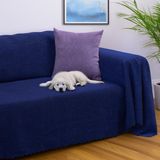 Latuda Home Zenit Koltuk Örtüsü 175x350 XLARGE Dekoratif Jakarlı Şönil | Kanepe Örtüsü | Kaymaz , Lacivert - 175 x 350 cm